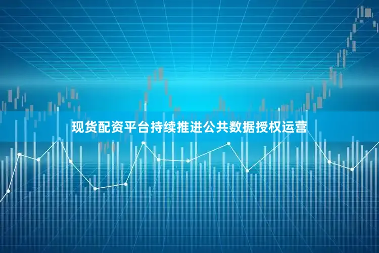 现货配资平台持续推进公共数据授权运营